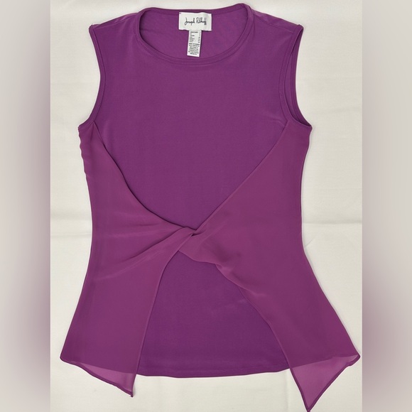 Joseph Ribkoff Tops - Joseph Ribkoff Magenta Twist Front Tank Top